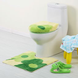 凱詩風(fēng)尚 花兒朵朵腈綸馬桶三件套 藍(lán)色